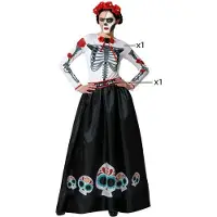 Atosa Mexican Skeleton Catrina Costume Multicolore XS-S Enfants