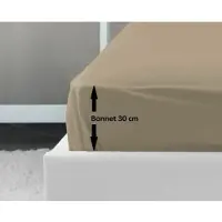 Lovely Home Drap-housse Lovely Home Beige - 140 x 190 cm