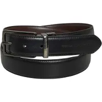 French Connection Ceinture réversible avec surpiqûres hommes - Noir/Marron