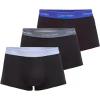 Calvin Klein Lv00nb4389 Trunk Low Rise Boxers 3 Units Noir S Homme