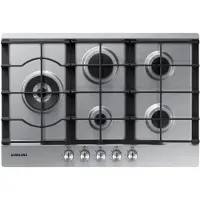 Samsung Table de cuisson à gaz encastrable NA75J3030AS/ET en acier inoxydable argenté
