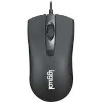 Iggual IGG317648, ambidextre, USB type A, 1200 DPI, noir