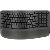 Logitech Clavier ergonomique sans fil WAVE KEYS Graphite