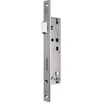 Magni BKS serrure à cadre tubulaire, PZW, avec broche interchangeable 25mm, ouverture 92mm, fouillot 8mm (Serrure à mortaise)