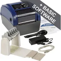 Brady BBP12-UE+Unwinder, imprimante à transfert thermique, largeur max. 118mm, 300 dpi, série, USB, LAN (300 dpi), Imprimante d'étiquettes, Noir, Bleu