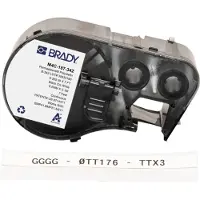 Brady M4C-187-342 étiquette gaine thermorétractable 8,50 mm x 2,13 m (d'origine) - noir sur blanc