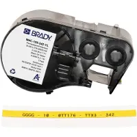 Brady M4C-125-342-YL ruban thermorétractable 5,97 mm x 2,13 m (d'origine) - noir sur jaune