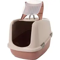 Savic Bac à litière Nordic NESTOR JUMBO rose champagne-tuscan, 66 x 48,5 x 46,5 cm