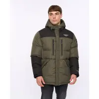 Crosshatch Veste à panneaux Squadage hommes - Olive