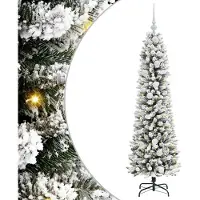 vidaXL Sapin de Noël artificiel Blanc 150 cm PVC, métal et plastique