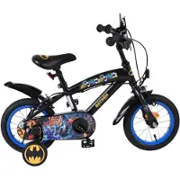 Volare Vélo enfant Batman - Garçon - 12 pouces - Noir - Deux freins à main