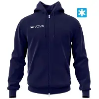 Givova King Full Zip Sweatshirt Bleu 10-12 Years Enfants