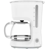 Silva Homeline Homeline KA 2300 Cafetière électrique Blanc Capacité = 10 tasses Verseuse en verre, Cafetières à filtre, Blanc