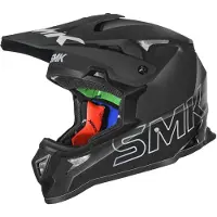 SMK-Link Allterra Noir Mat Casque Motocross Taille M