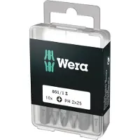 Wera 851/1 Embouts Z DIY, PH 2 x 25 mm (10 Bits pro Box) - 05072401001