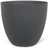 Garden ID Pot à Plantes Anthracite pour Jardin 38 x 34 cm