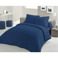 Lovely Home DECKENSET - 240 x 260 cm - 100% BAUMWOLLE - BLAU