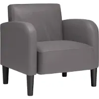 vidaXL Chaise de canapé avec accoudoirs gris 54 cm similicuir