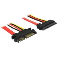 DeLOCK - Câble d'extension SATA - Serial ATA 150/300 - combo SATA (M) pour combo SATA (F) - 50 cm