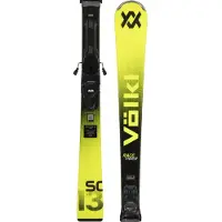 Völkl Racetiger Sc Yellow+vmotion 11 Alpine Skis Pack Jaune 153