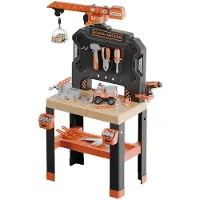 Smoby Workbench With Crane Educational Toy Orange Enfants