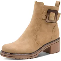 Marco Tozzi Chaussures de ville pour femmes , bottines, couleur marron, style décontracté