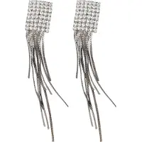 SOHI Boucles d'oreilles 'Jacqueline' argent / transparent