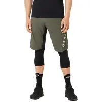 Oakley Apparel Free Ride Lined Shorts With Chamois Vert 38 Homme