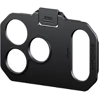 Tilta Adaptateur d'objectif fileté Khronos 17 mm pour iPhone 17 Pro Max – Gris sidéral