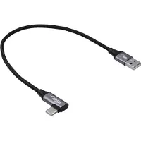 Akyga AK-USB-58, 0,3 m, USB C, USB A, USB 2.0, noir