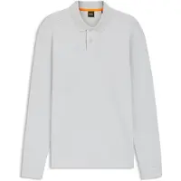BOSS pour homme. 50520710 Structure en maille polo grise (XL), Casuel, Coton, Manche courte