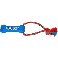 Red Dingo DINGO Rope with blue bone - Jouet pour chiens - 13 cm (Jouet à mâcher pour chiens)