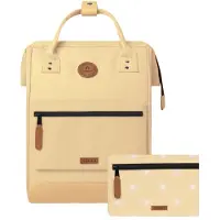 Cabaia sac à dos de loisirs sac à dos pour ordinateur portable Adventurer Denim Backpack 18L Ibiza jaune clair