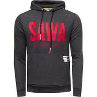 O46rn Sweat à capuche sportif pour homme avec grand imprimé et inscription sur le devant. Sweat à capuche 19154 Anthracite