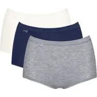 Sloggi Slip bleu / gris / blanc