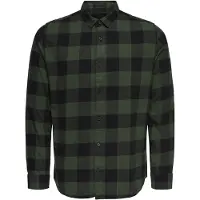 Only & Sons Chemise vert foncé / noir