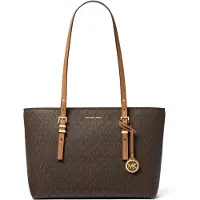 Michael Kors pour femme. 30T5GQNT2B Sac fourre-tout monogrammé marron (OSFA), Casuel, PVC