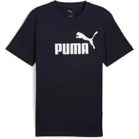 Puma T-Shirt 'ESS No. 1' bleu nuit / blanc