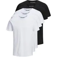 Jack & Jones T-Shirt 'Essentials' noir / blanc