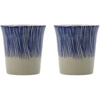 House Doctor Lot de 4 mugs Diva bleus
