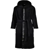 Emporio Armani Sponge Bathrobe Dressing Gown Noir L Homme