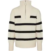 Vero moda Pull-over 'VMSABA' crème / noir