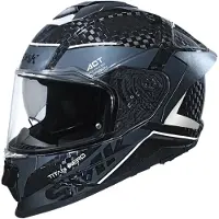 SMK-Link SMK Titan Carbon Nero 06 casque, gris/blanc, 2XL (62)