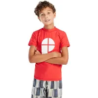 Protest Berents Short Sleeve Rash Guard Rouge 176 cm Garçon