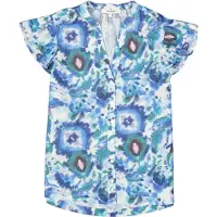 Garcia F50030 Short Sleeve Shirt Bleu S Femme