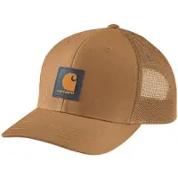 Carhartt Casquette Homme Rugged Flex Twill Mesh-Back, Brown/Honeycomb, Taille Unique