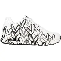 SKECHERS Baskets basses 'Uno-Spread The Love' blanc