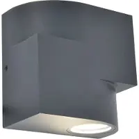 Lutec Applique d'extérieur MARBO gris-blanc 2xGU10x15W en aluminium, dimensions : 14x14x8 cm, IP44,