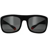 Polaroid Lunettes de soleil - - PLD 2125-S 8LZ M9 - Enveloppant - Homme - Noir Orange - Gris Polarisé