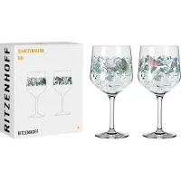 Ritzenhoff 2er-Set Gin-Kelch SCHATTENFAUNA, Verres à cocktail, Multicolore